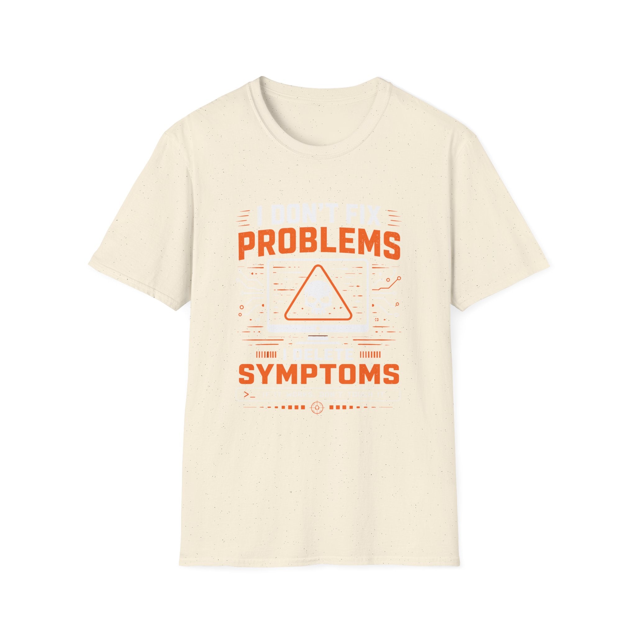 Problems Are The Symptoms T‑Shirt — Funny Diagnostic Graphic Tee