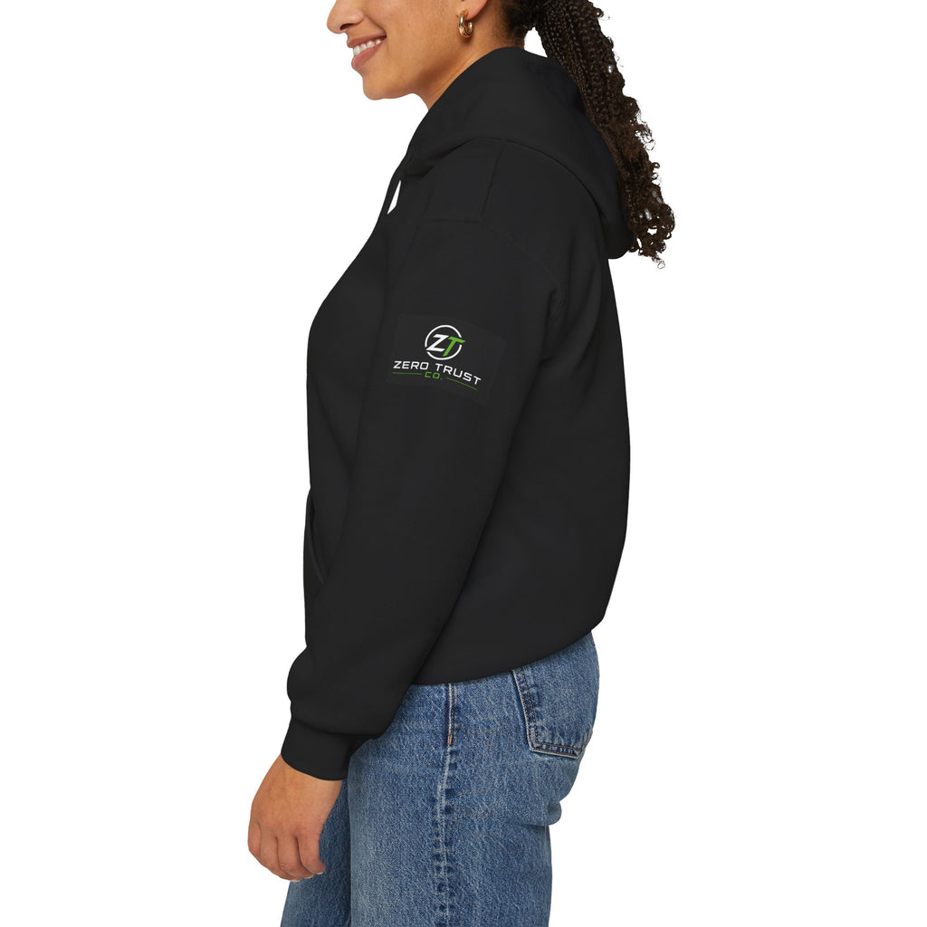 Trust Nothing. Verify Everything. Hoodie — Skepticism Graphic Hooded Sweatshirt