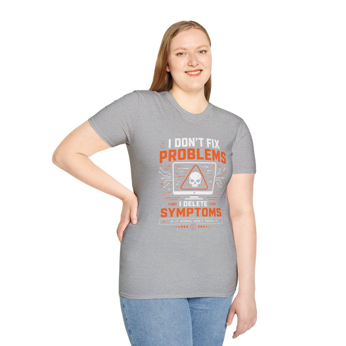 Problems Are The Symptoms T‑Shirt — Funny Diagnostic Graphic Tee