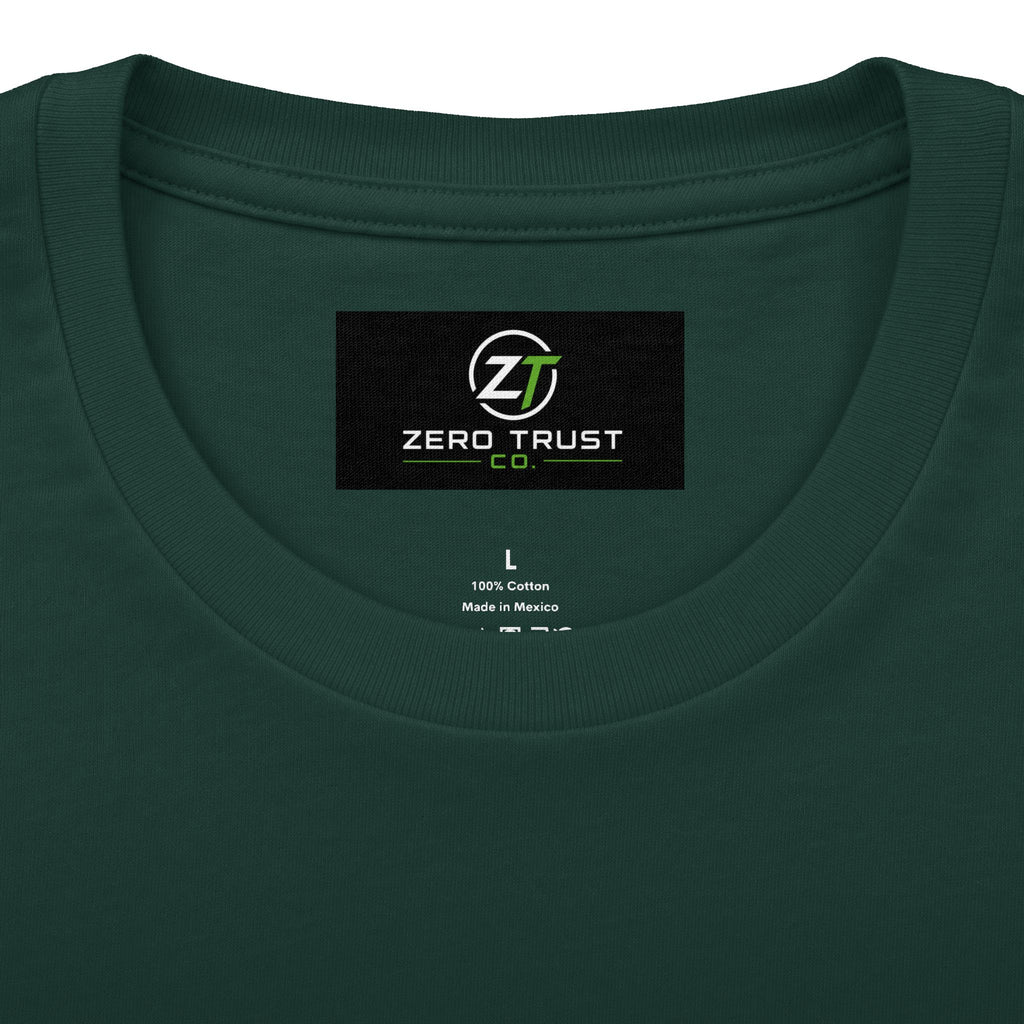 Cybersecurity Network Diagram Tee — "Trust Nothing. Verify Everything."