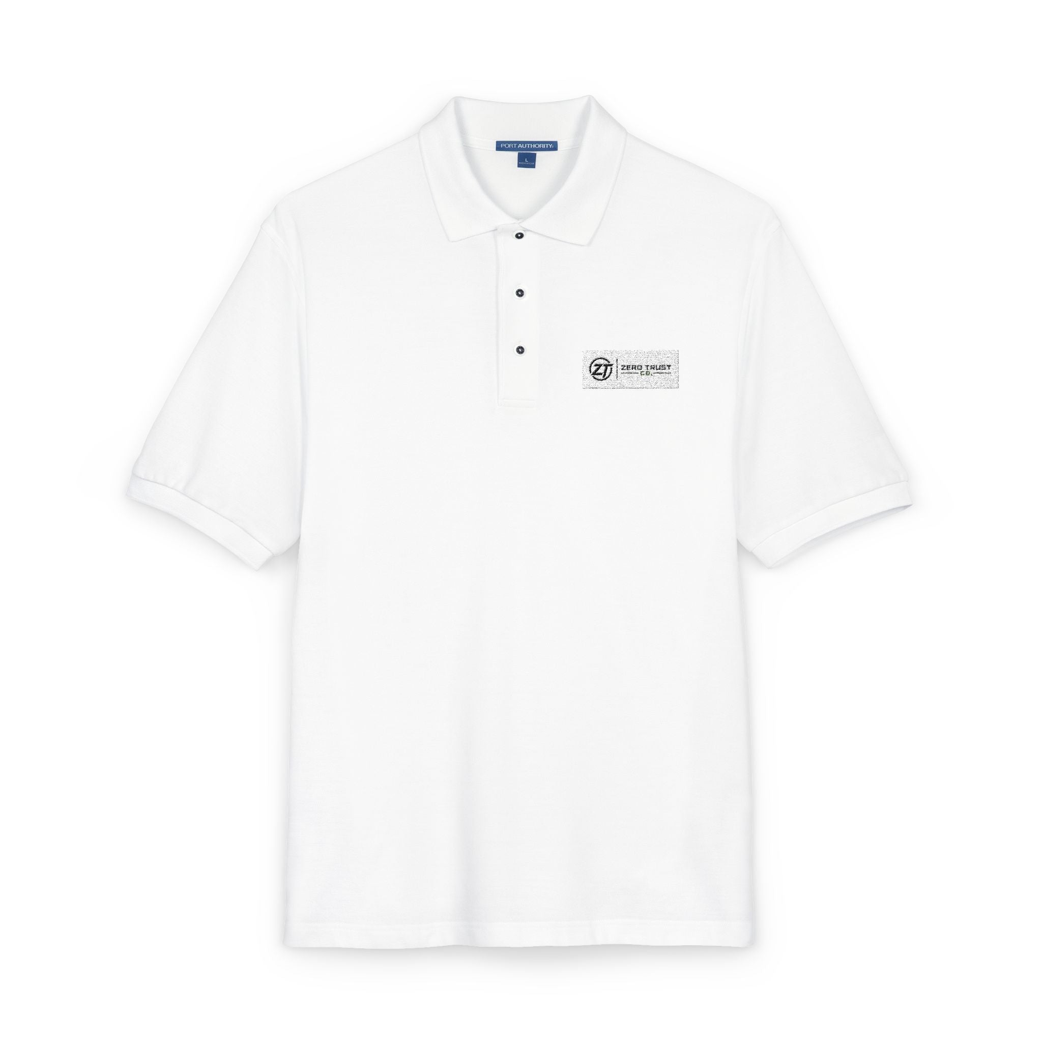 Embroidered Polo Shirt — Classic Chest Logo Workwear