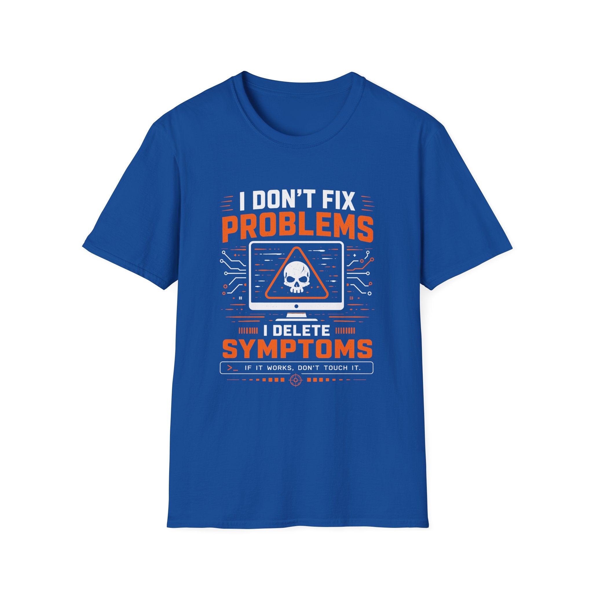 Problems Are The Symptoms T‑Shirt — Funny Diagnostic Graphic Tee