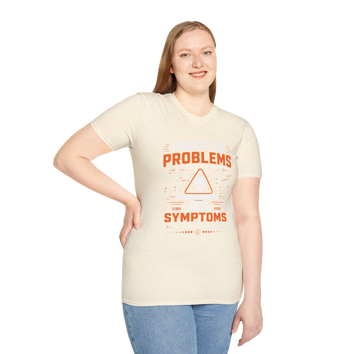 Problems Are The Symptoms T‑Shirt — Funny Diagnostic Graphic Tee